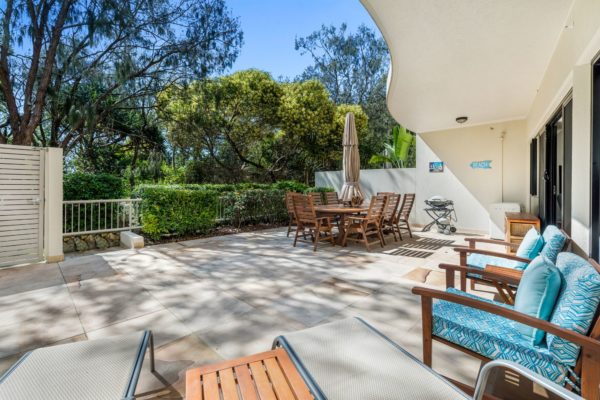 Beach Access Terrace Unit 4, positioned just behind the dunes